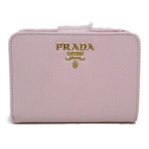 Prada L zipper wallet Saffiano leather pink Wallet